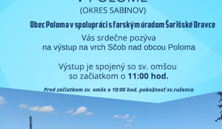 1. fotografia fotogalérie Výstup na vrch Ščob nad obcou Poloma - foto