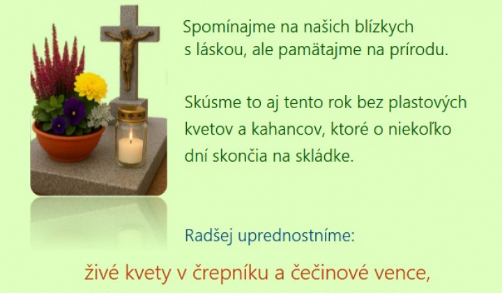 1. fotografia fotogalérie Oznam pre návštevníkov cintorína - foto