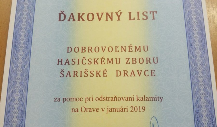 2. fotografia fotogalérie Ocenenie členov DHZ