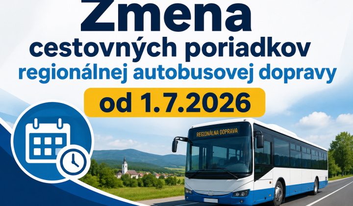 Fotka - Zmeny cestovných poriadkov od 1.7.2026